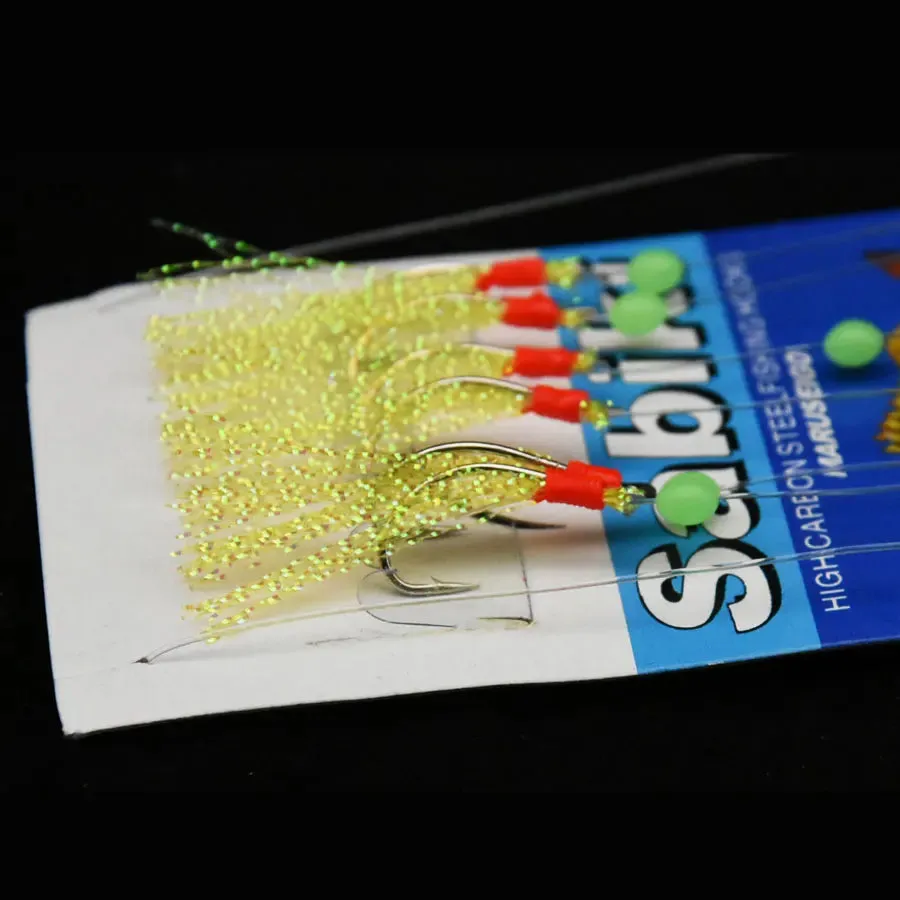 5 bags bait jig fishing hook lures Mackerel full assembly Vertical rig hook set
