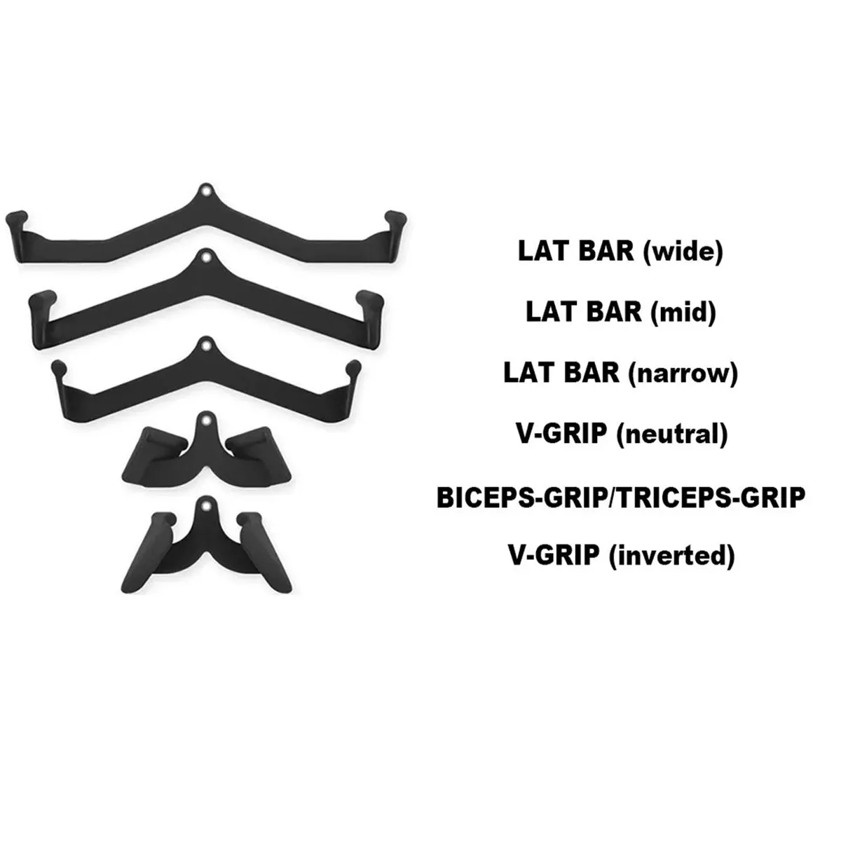 5 Pieces Cable Pulley Attachment Set
