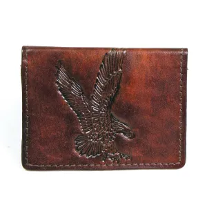 AC303-42  Antique Finish Card Case - Eagle