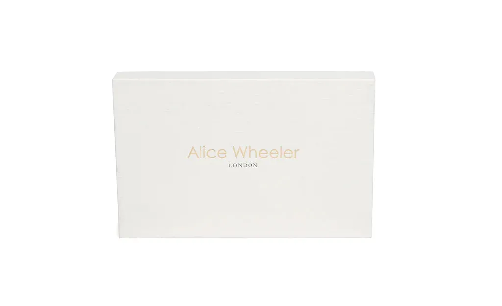 Alice Wheeler Bow Card Holder & Key Ring Gift Set Black