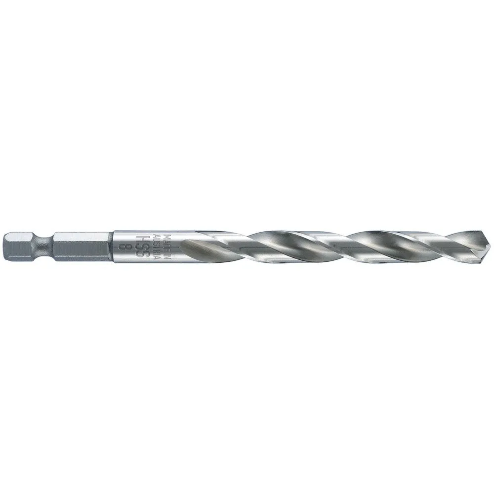 Alpen HSS Super drills for metal with 1/4 inch hexagonal shank
