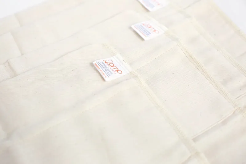AMP Organic Cotton Prefolds (6 Pack)