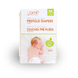AMP Organic Cotton Prefolds (6 Pack)