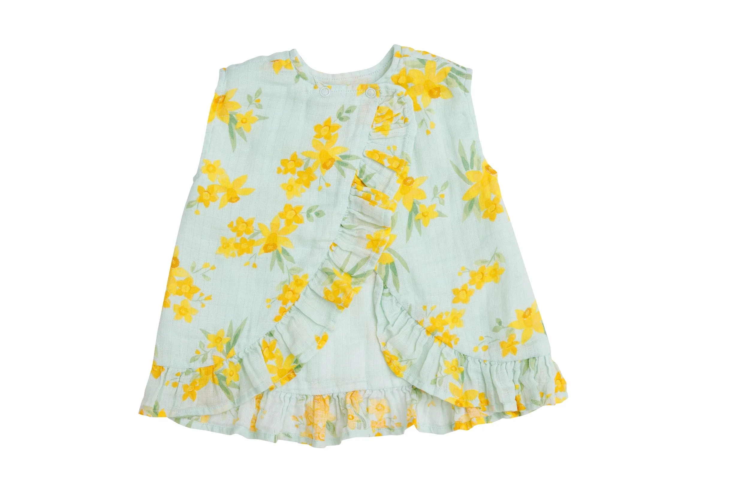 Angel Dear Daffodils Muslin Ruffle Top & Bloomer Set