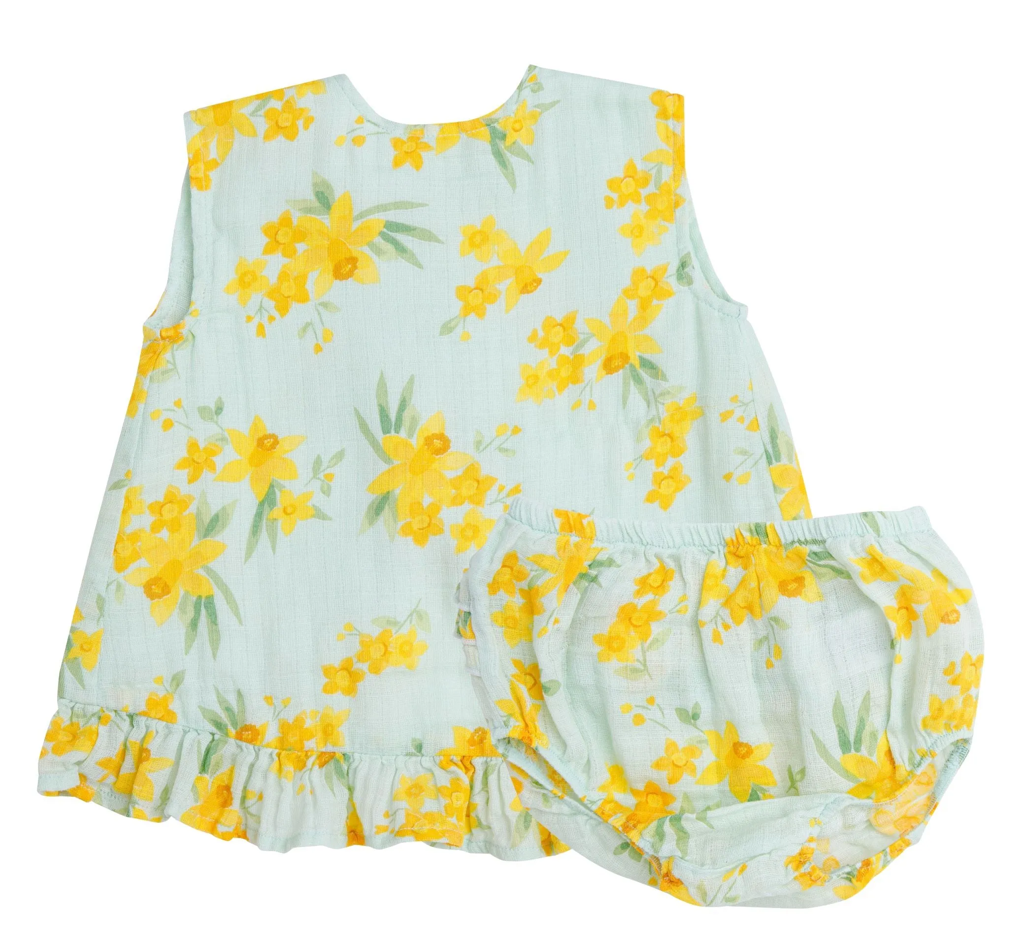 Angel Dear Daffodils Muslin Ruffle Top & Bloomer Set