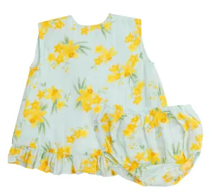 Angel Dear Daffodils Muslin Ruffle Top & Bloomer Set