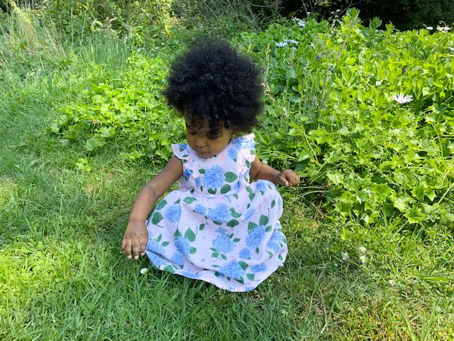 Angel Dear Hydrangea Muslin Dress