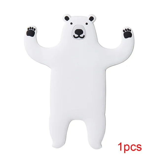 Animal Fridge Hook Key Wall Crochet Holder Removable Kitchen Hooks Home Decor key holder wall can Washed holder wall hook