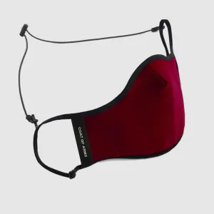 Antimicrobial Knit Face Mask - Wine