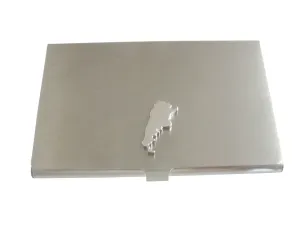 Argentina Map Shape Business Card Holder