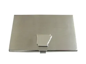 Arkansas State Map Shape Business Card Holder