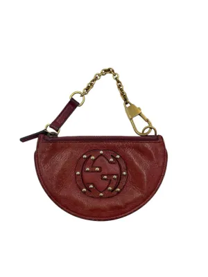 As Is Gucci Half Moon Key Pouch