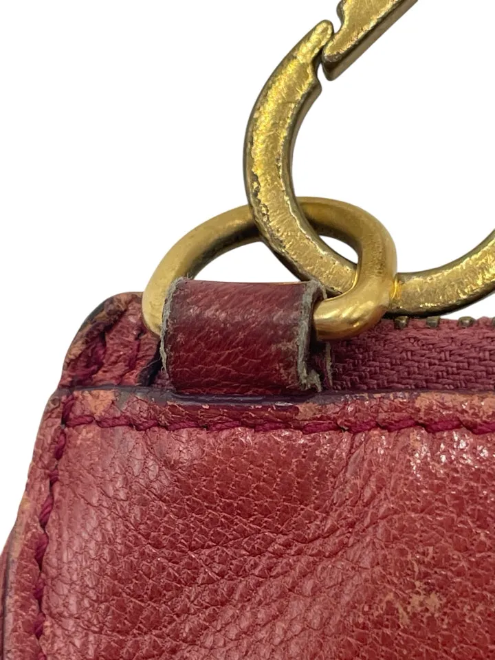 As Is Gucci Half Moon Key Pouch