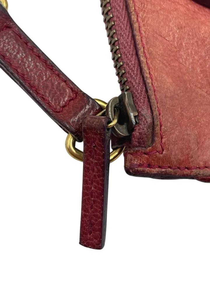 As Is Gucci Half Moon Key Pouch