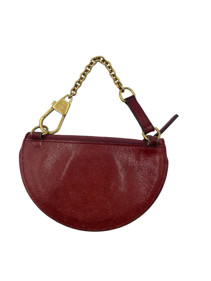 As Is Gucci Half Moon Key Pouch