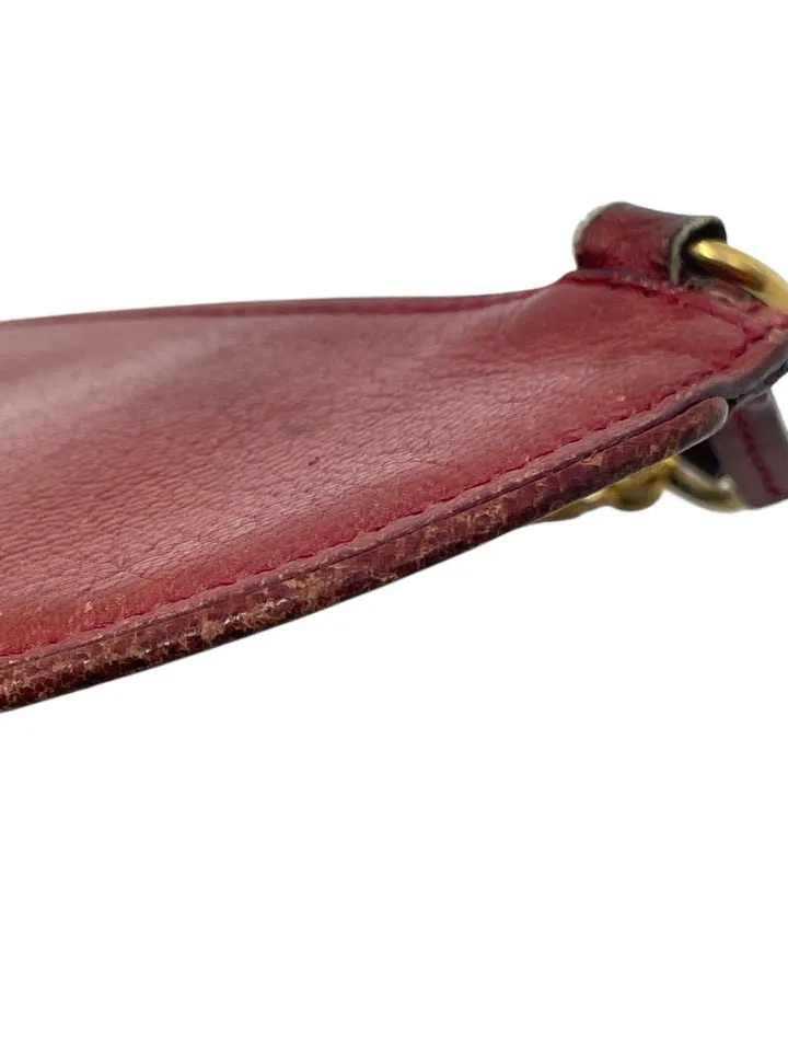 As Is Gucci Half Moon Key Pouch