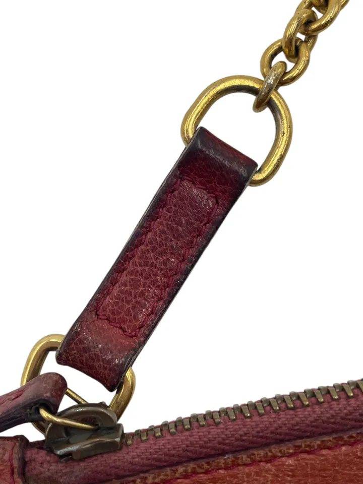 As Is Gucci Half Moon Key Pouch