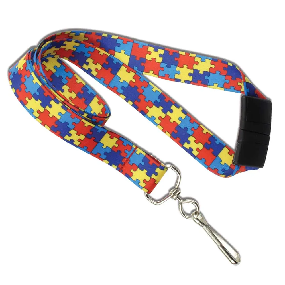 Autism Awareness Lanyards 3/4" (100/Pack)