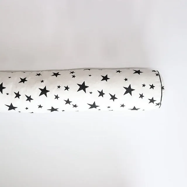 Baby Bed Bumper For Newborns Baby Room Decoration Thick Soft Crib Protector For Kids Cot Cushion With Cotton Cover Detachable