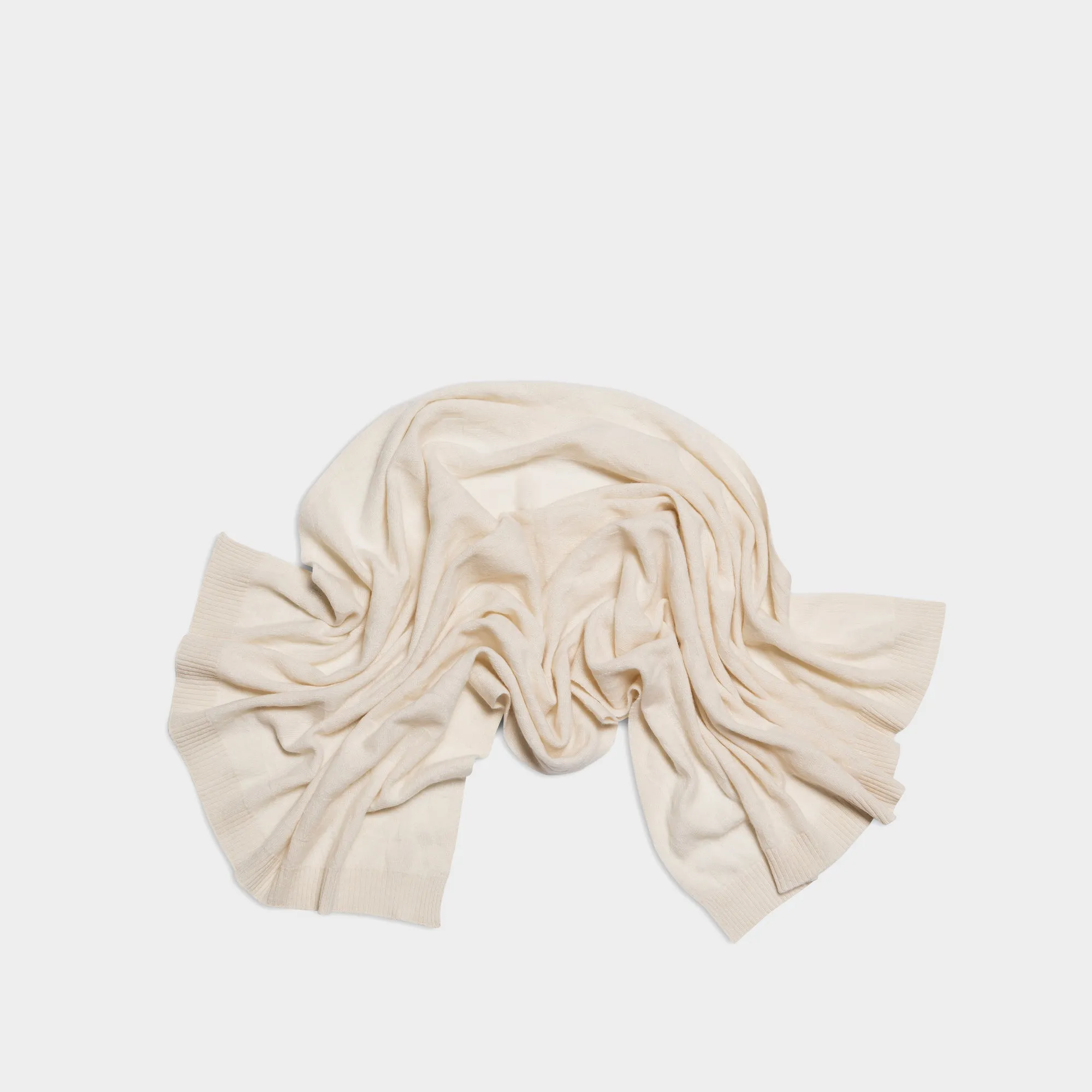 Baby Blanket Cashmere off white YY Logomania