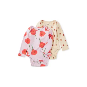 Baby Bodysuit Two-Pack - Lotsa Ladybugs   Flores Nopales