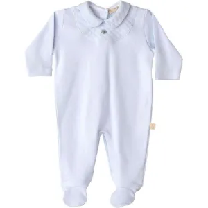 Baby Boys Blue Cotton Babygrow
