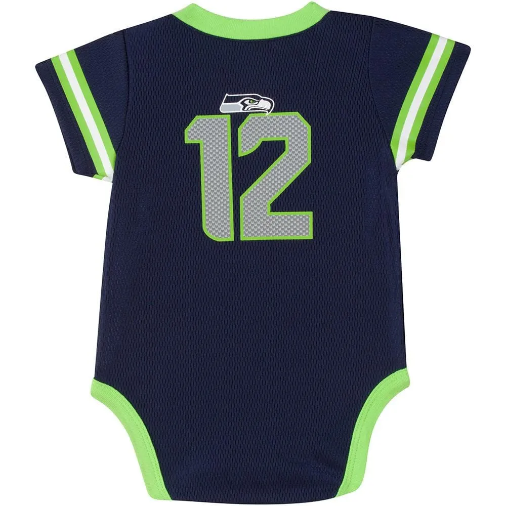 Baby Boys Seahawks Jersey Bodysuit