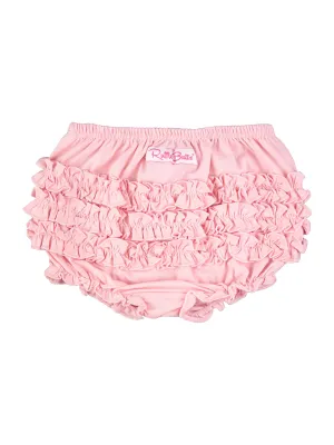Baby Girls Pink Knit RuffleButt Bloomer
