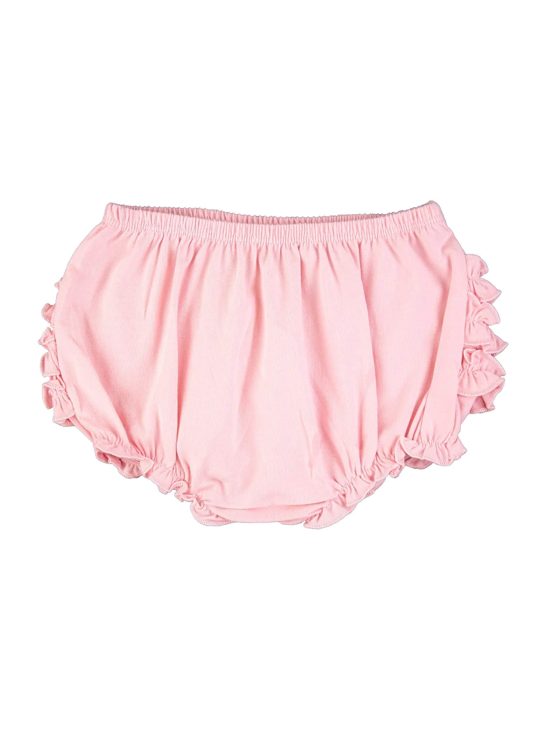 Baby Girls Pink Knit RuffleButt Bloomer