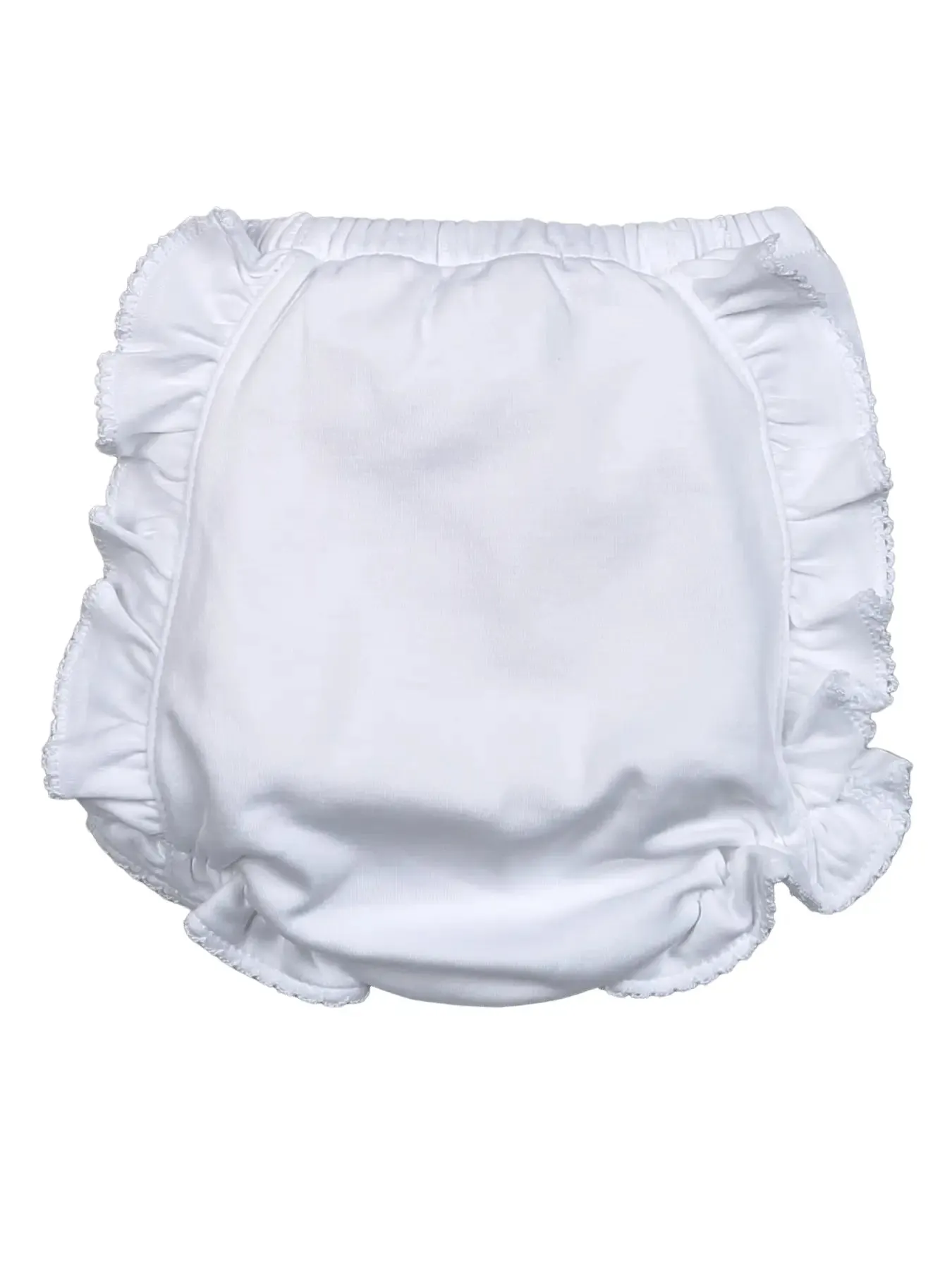 Baby Loren: Pima Diaper Cover - White