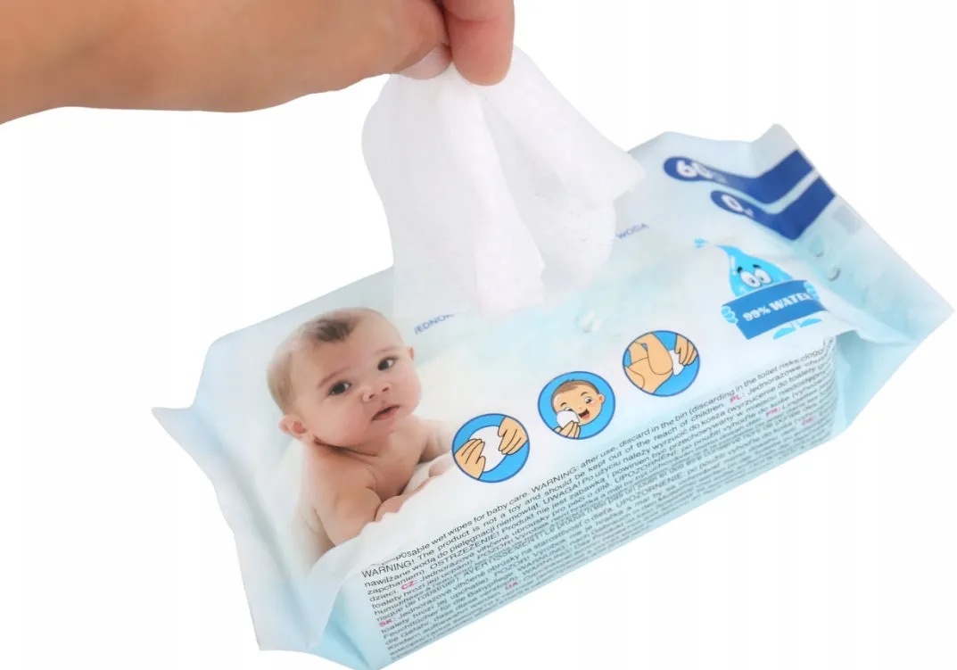 Baby Wet Wipes Safe and Gentle for Delicate Skin with 99% Water BABYMAM
