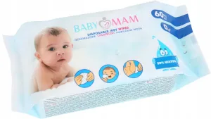 Baby Wet Wipes Safe and Gentle for Delicate Skin with 99% Water BABYMAM