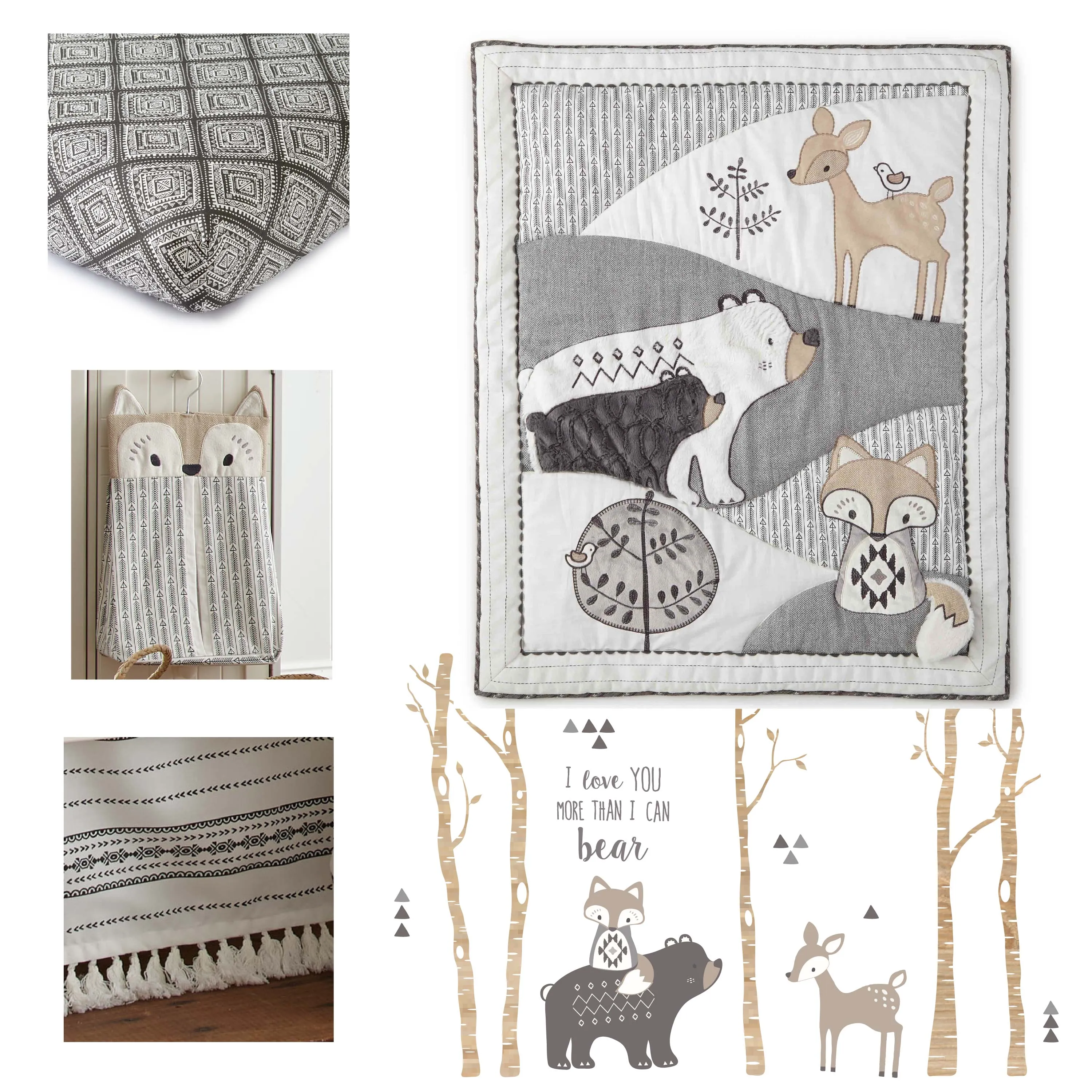 Bailey 5PC Crib Bedding Set