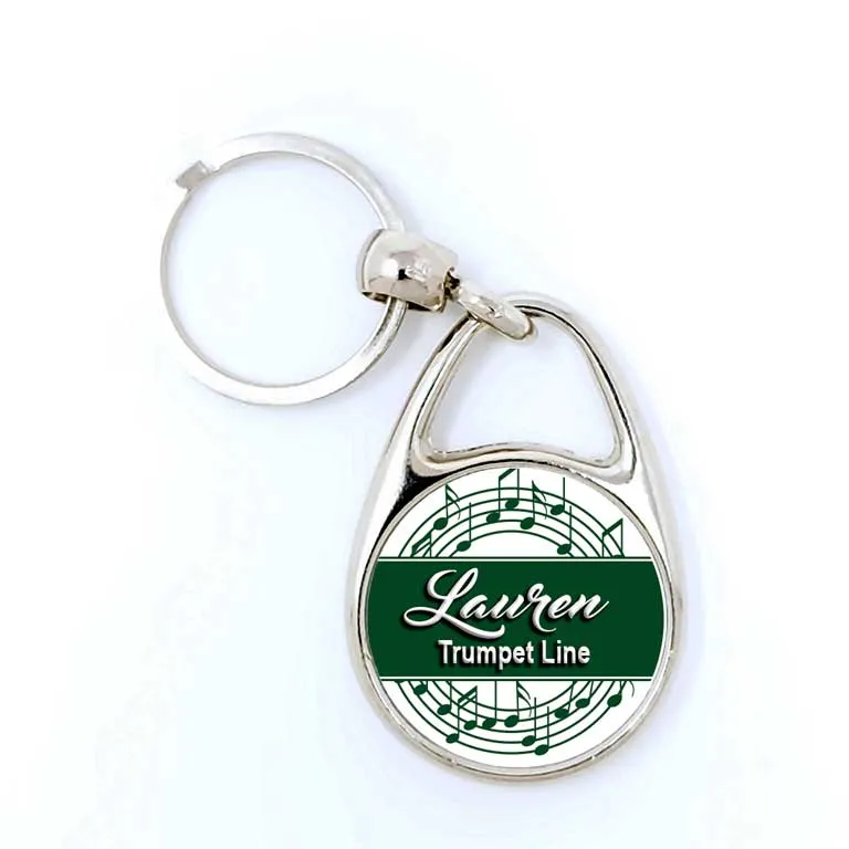 Band Geek Marching Band Music Lover Personalized Keychain