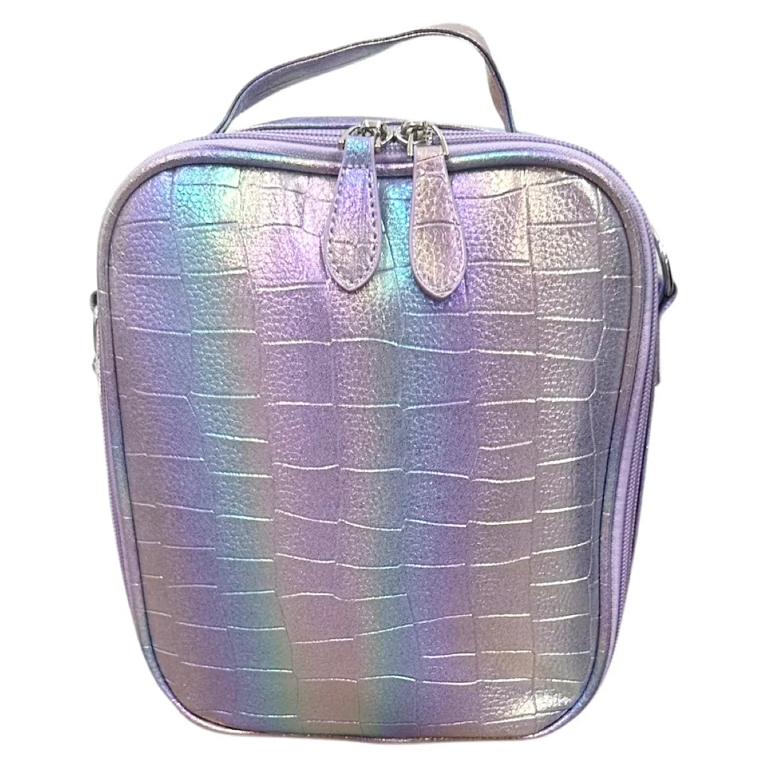 Bari Lynn Rainbow Croc Inspired Lunch Box - Lavender