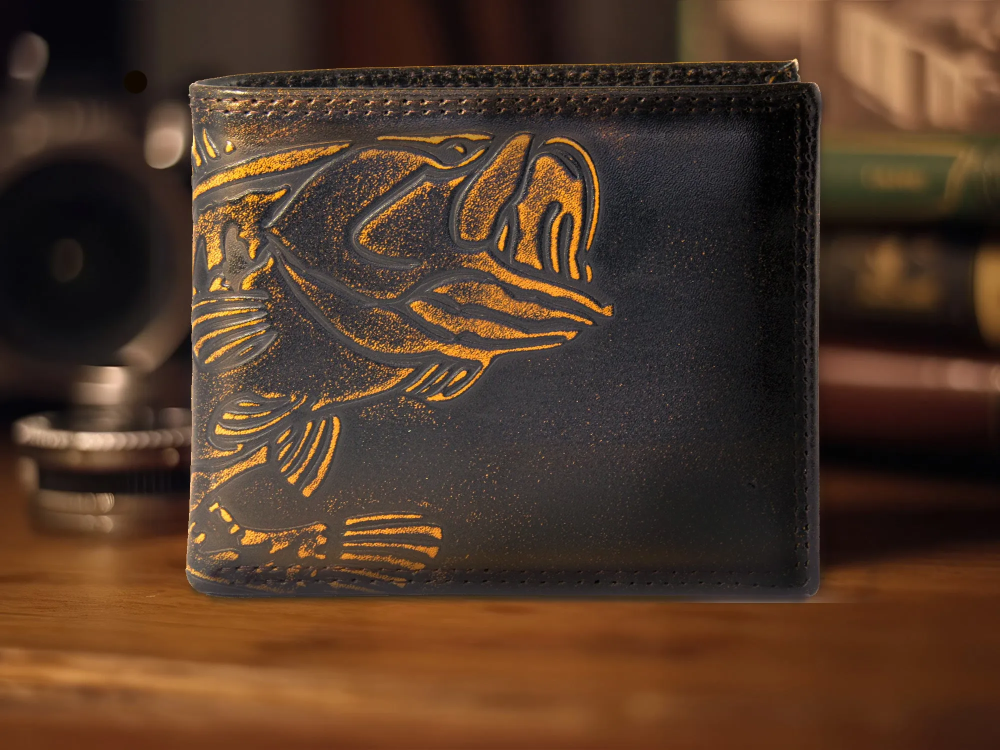 Bass Burnished Leather Bifold Wallet