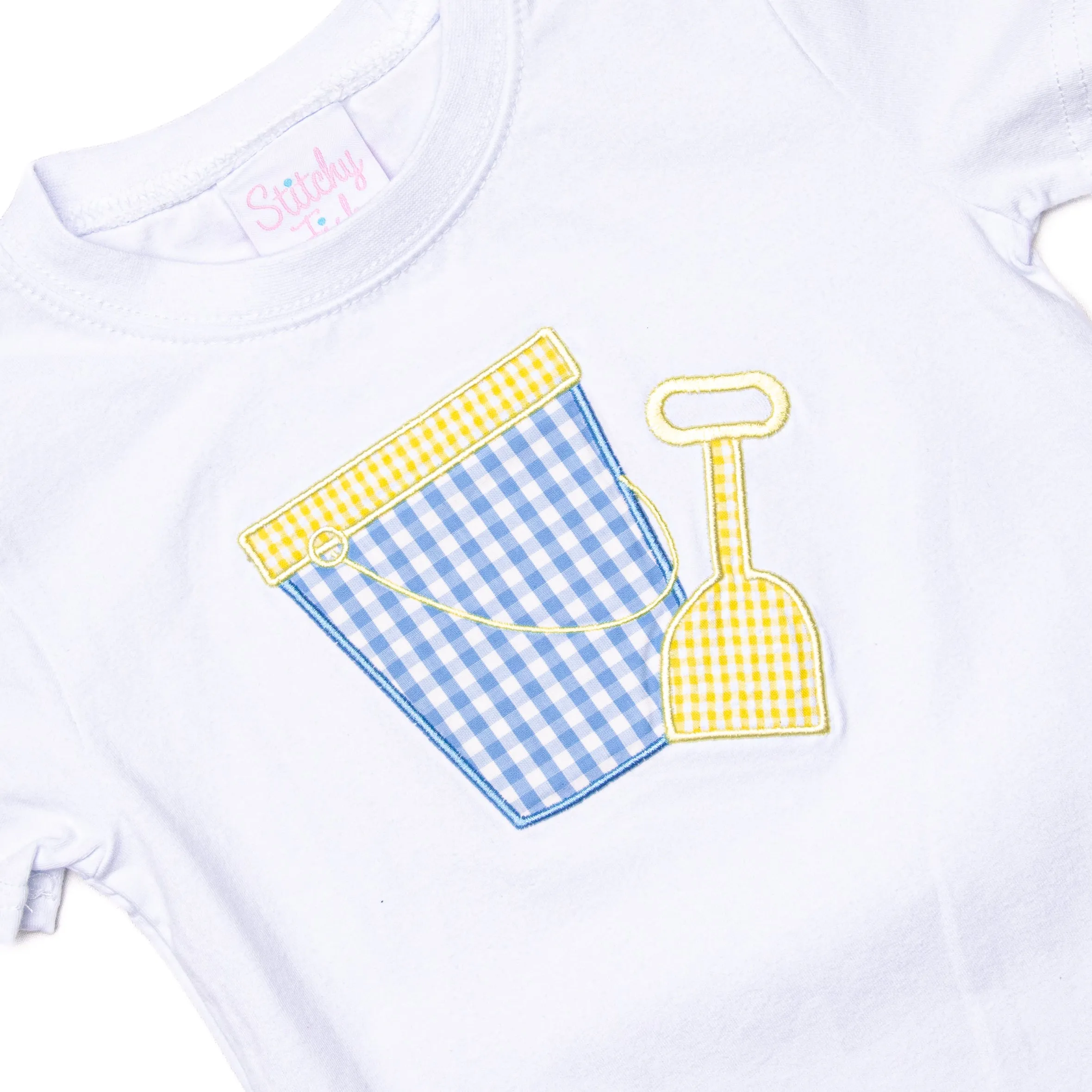 Beach Builder Applique Diaper Set, Blue