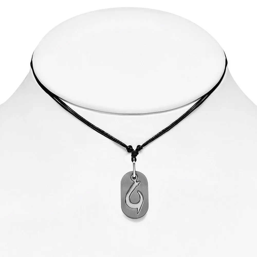 BeachJewelry.com Tribal Hook Penant w/necklace (#c439)
