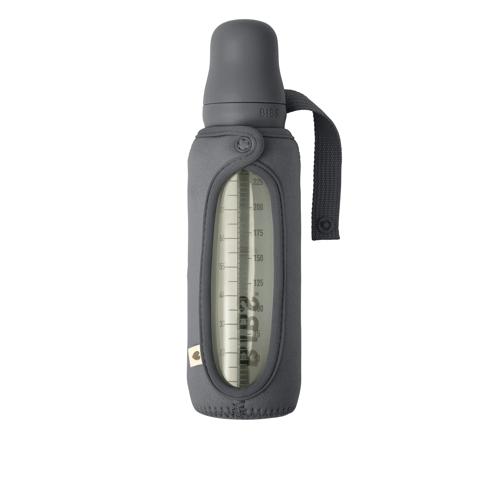 Bibs Baby Bottle Sleeve Large - Iron