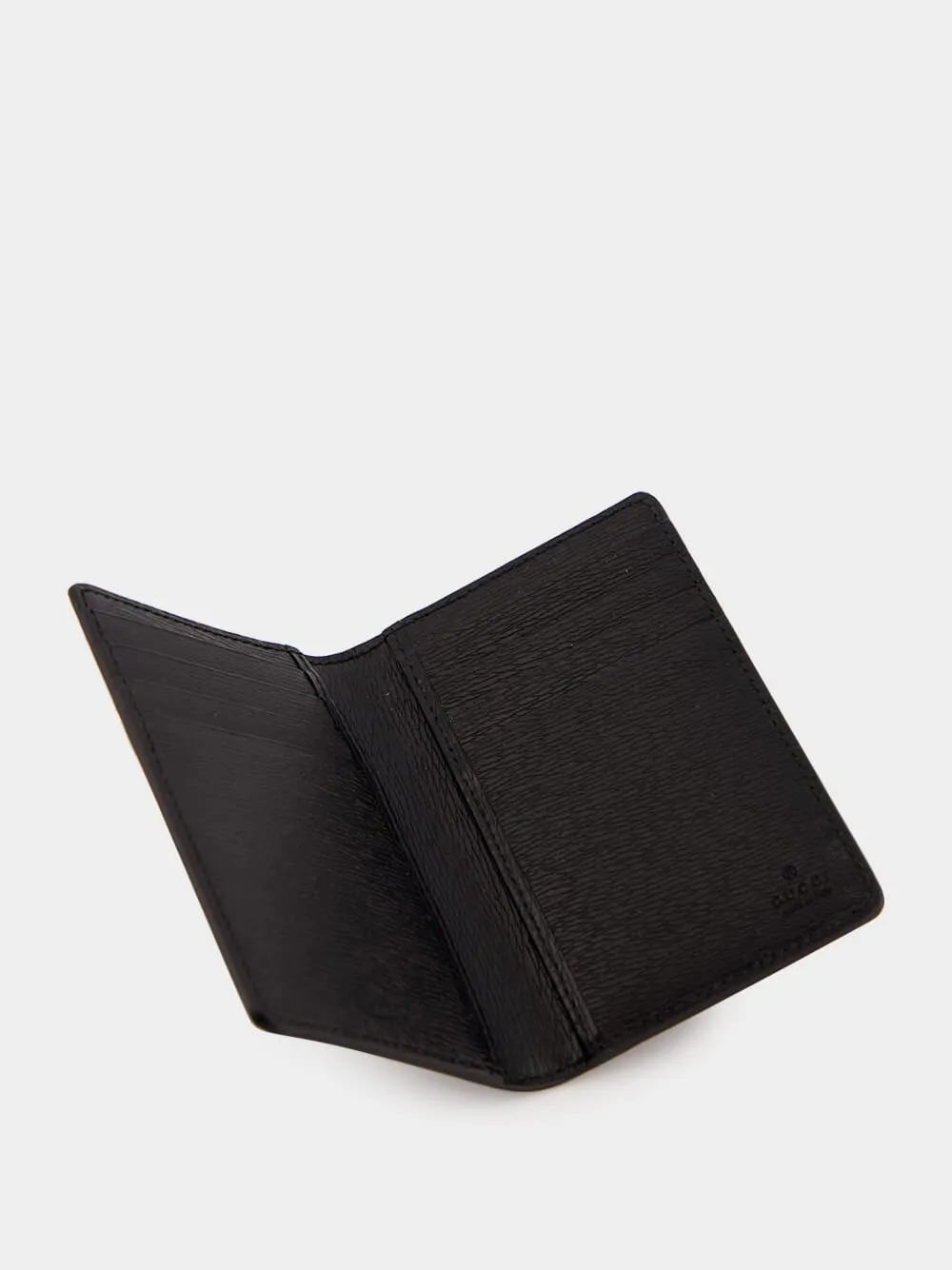 Black Leather Card Holder