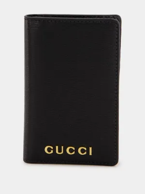 Black Leather Card Holder
