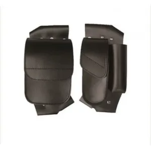 Black PVC with Can Holder and Hook and Loop Closure Pockets