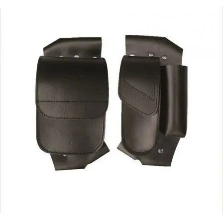 Black PVC with Can Holder and Hook and Loop Closure Pockets