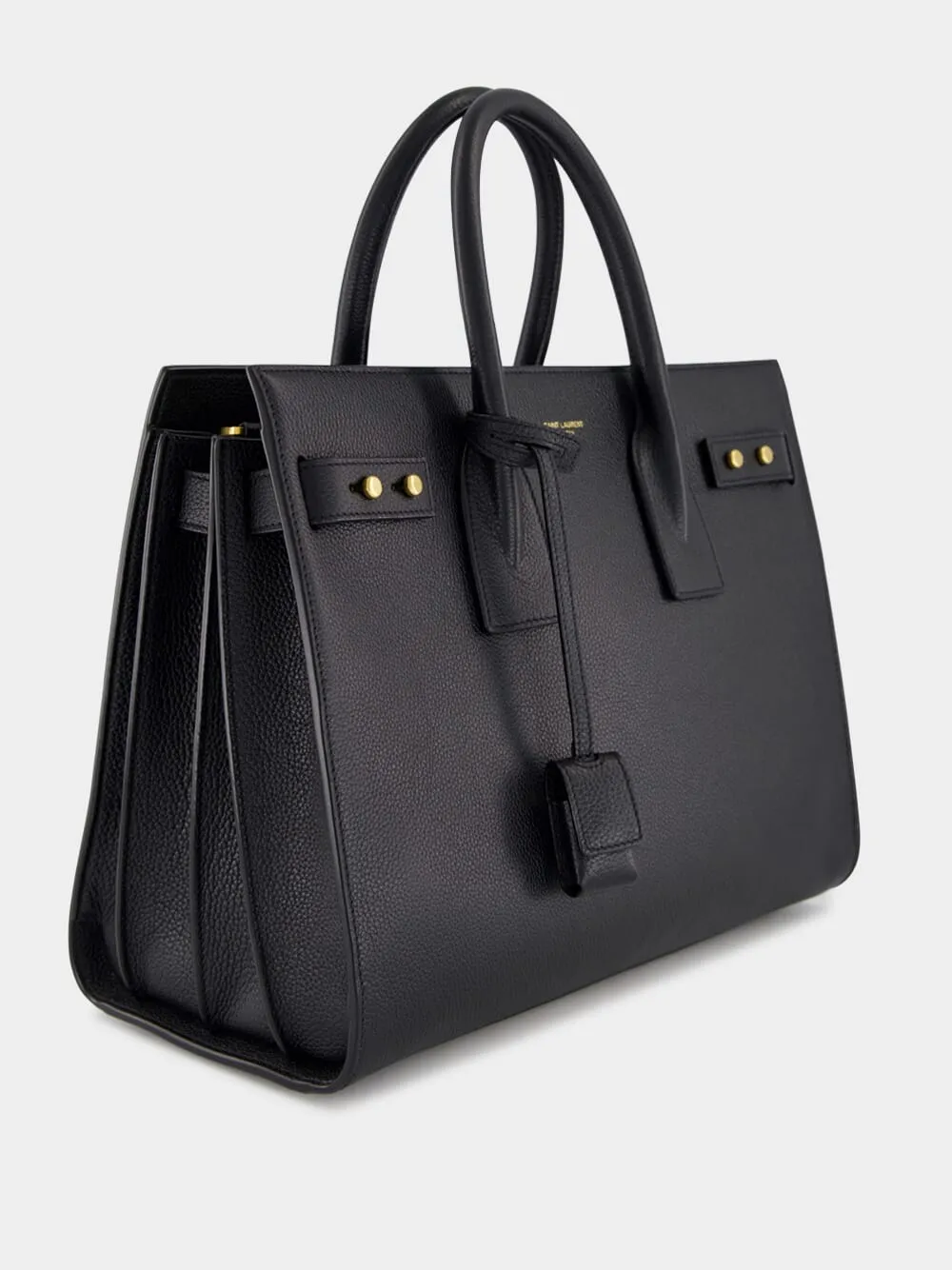 Black Small Sac de Jour in Supple Grained Leather