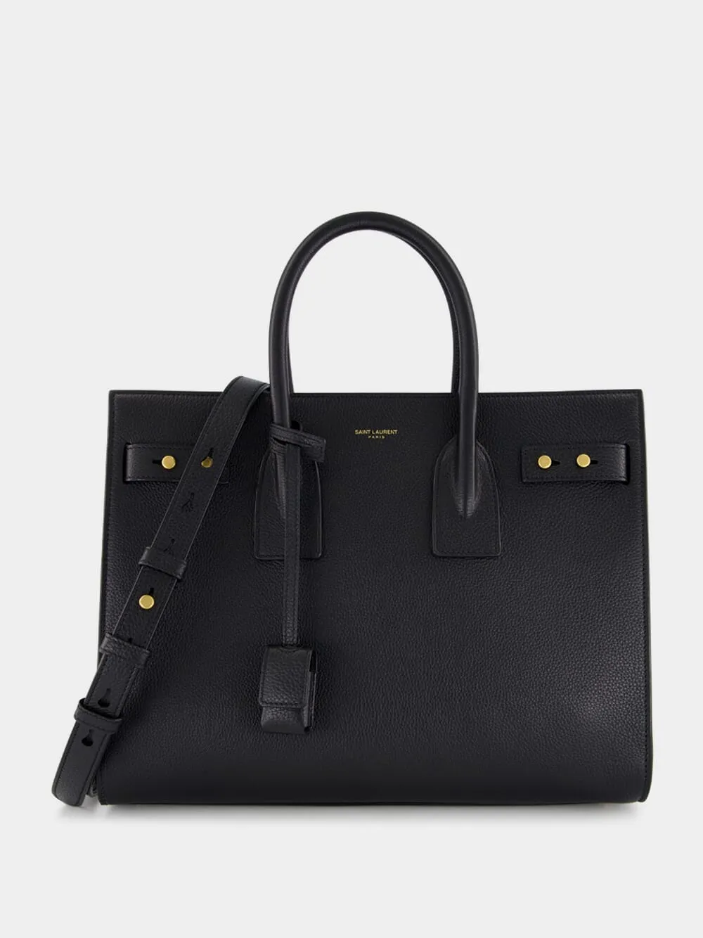 Black Small Sac de Jour in Supple Grained Leather