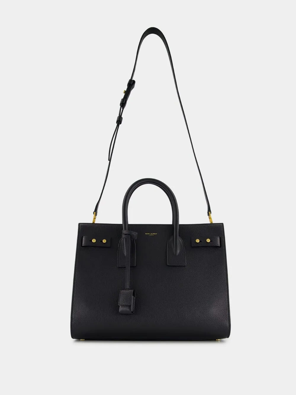 Black Small Sac de Jour in Supple Grained Leather