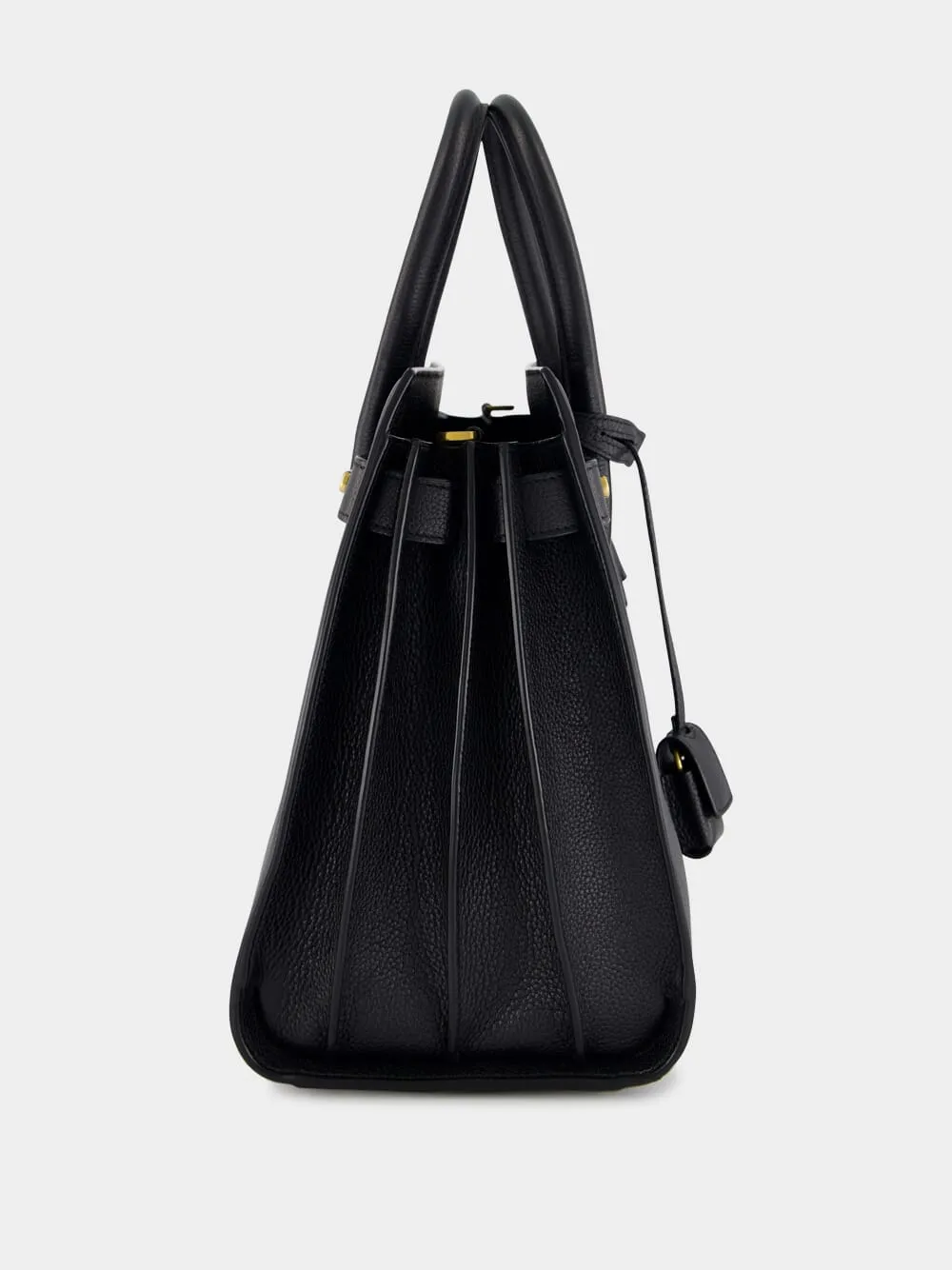 Black Small Sac de Jour in Supple Grained Leather