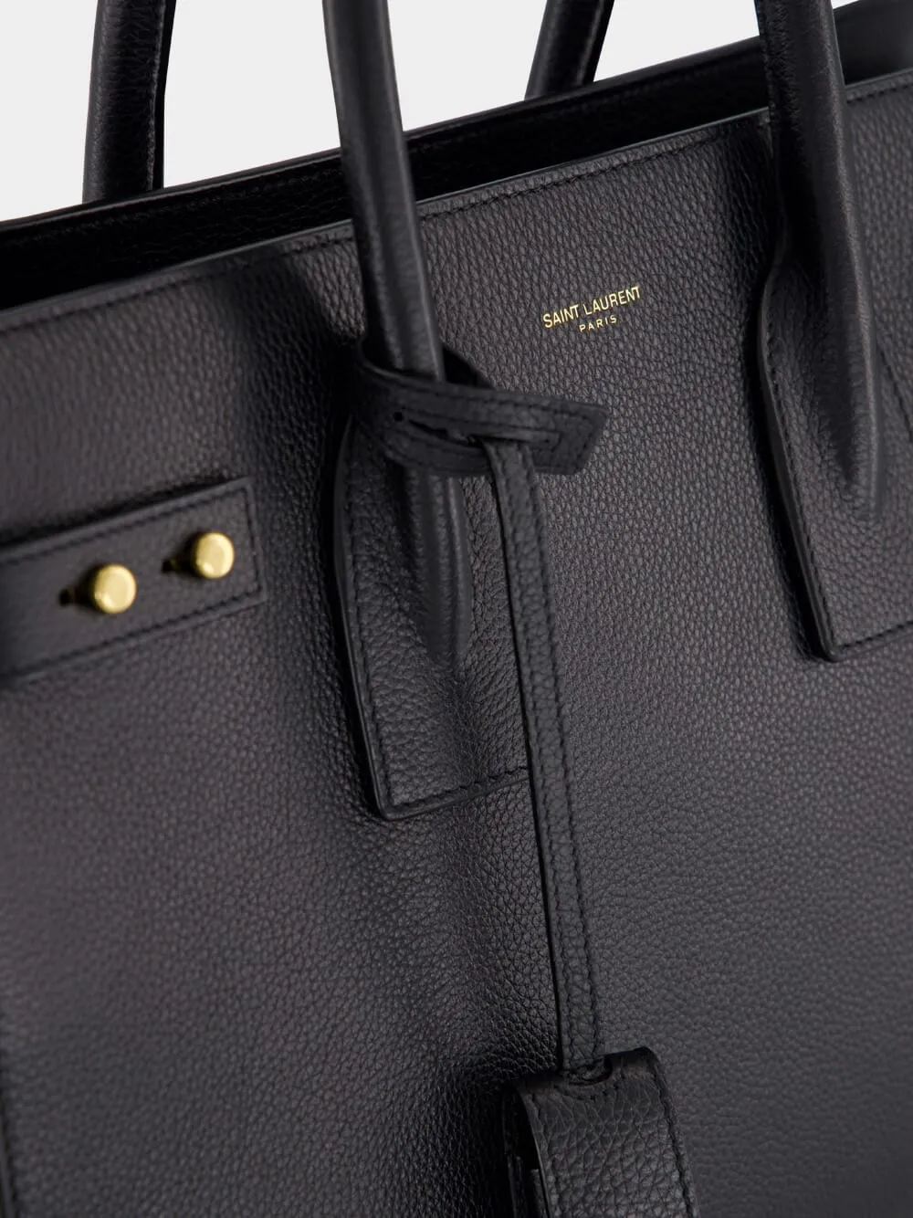 Black Small Sac de Jour in Supple Grained Leather