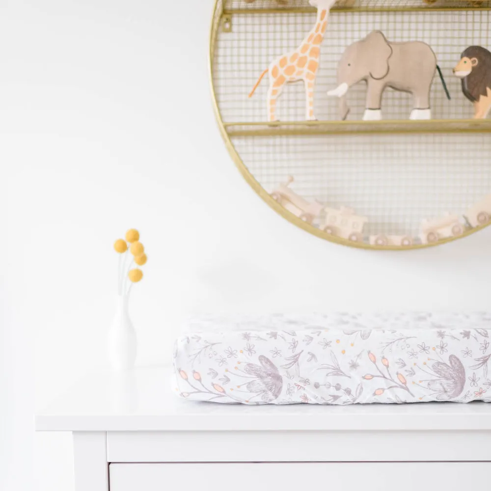 Blushing Blossom Changing Pad Cover