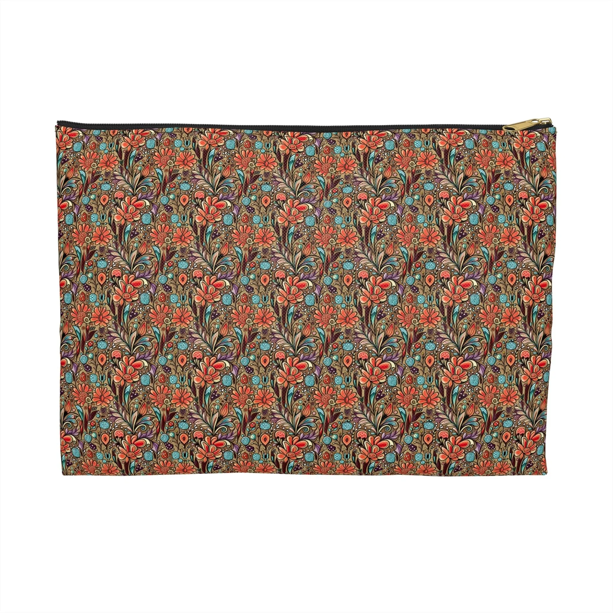Boho Floral Travel Cosmetic Bag
